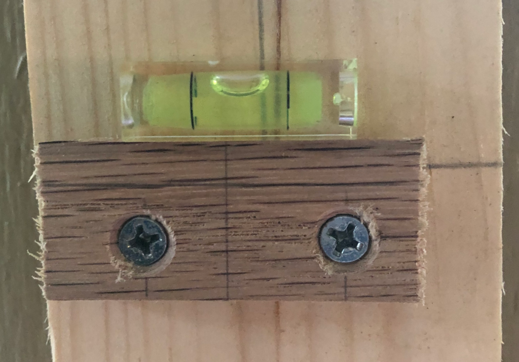 Included bubble level